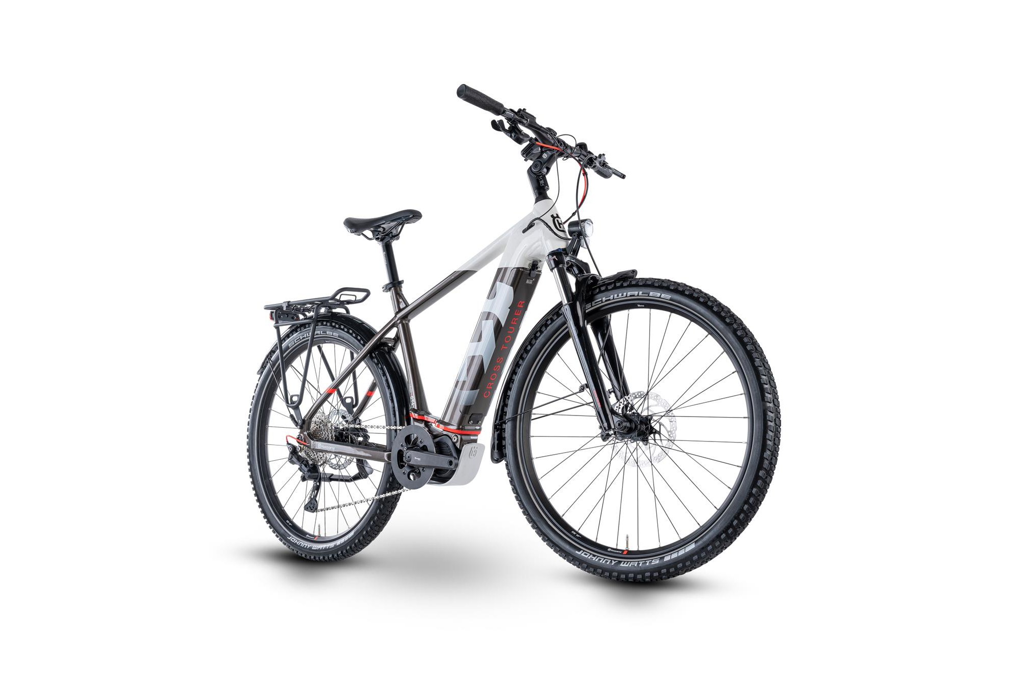 Husqvarna Cross Tourer 4 White / Darkbronze / Red  2021 - 630Wh 27,5&quot; Gent -  