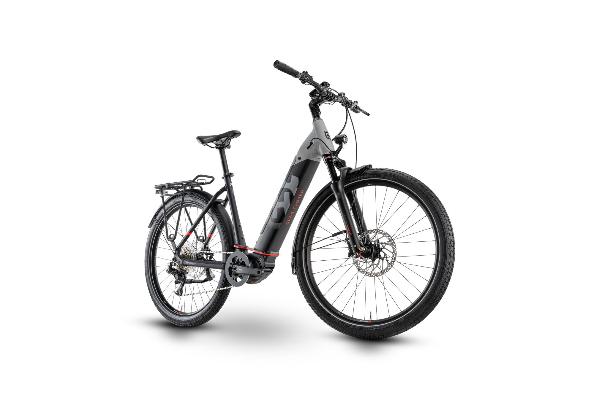 Husqvarna Gran Tourer 6 Grey / Black / Red Matt  2021 - 630Wh 27,5&quot; Wave -  