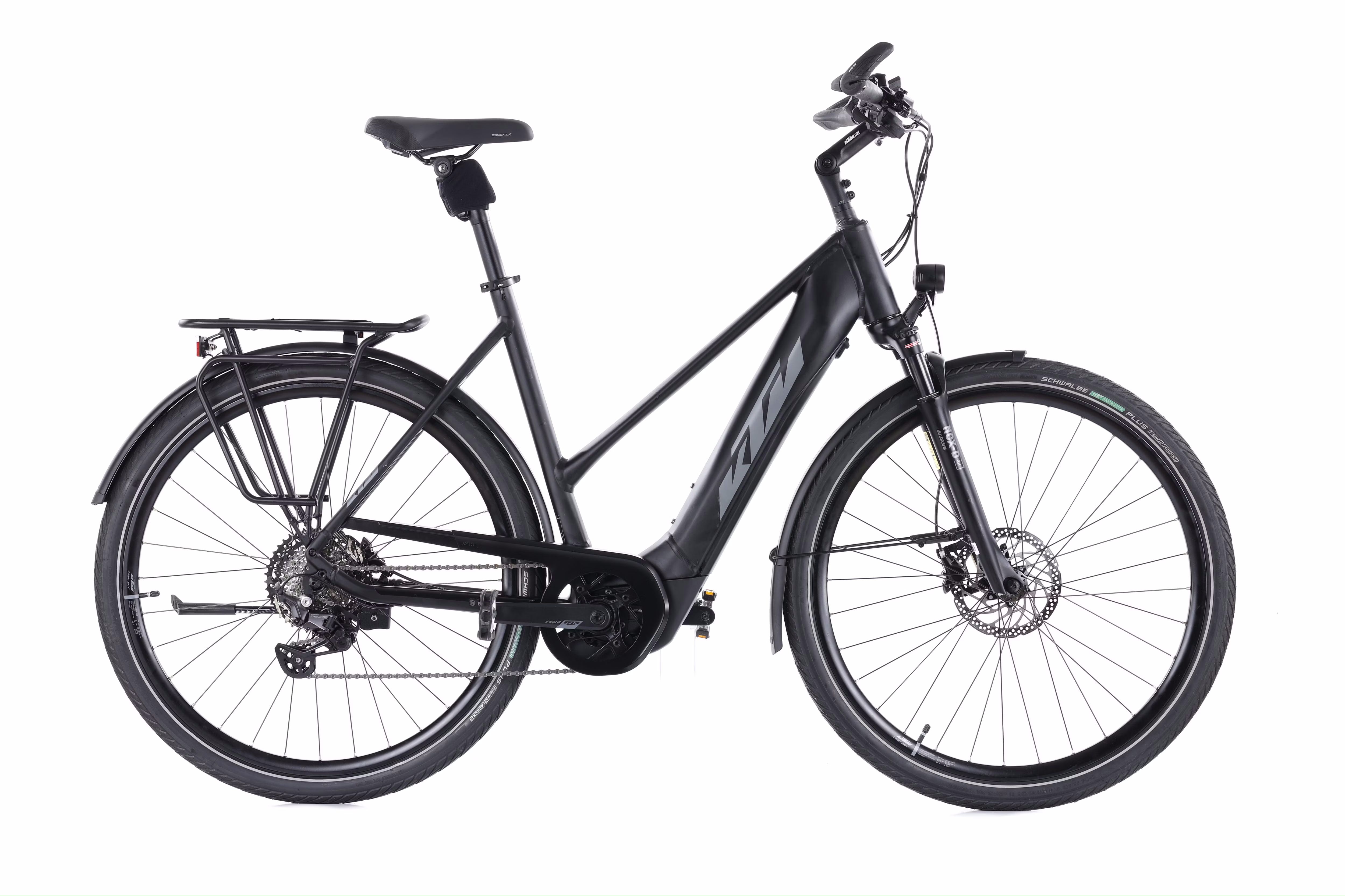 KTM CENTO 10 black matt (grey+green) 2022 - Unisex-28&quot; -  56