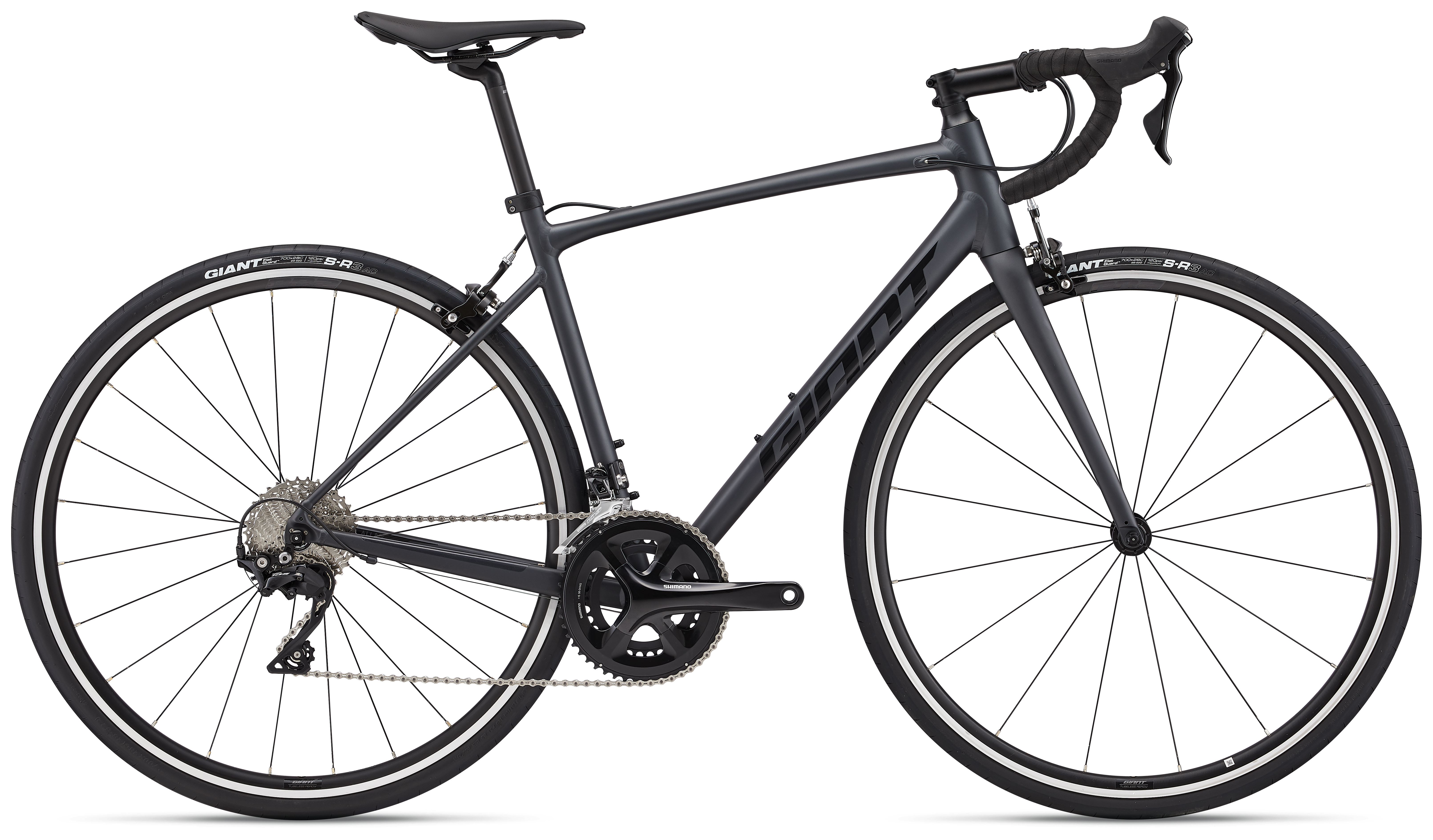Giant Contend 0 matte gunmetal black / gloss black 2022 - 28&quot; Diamant -  