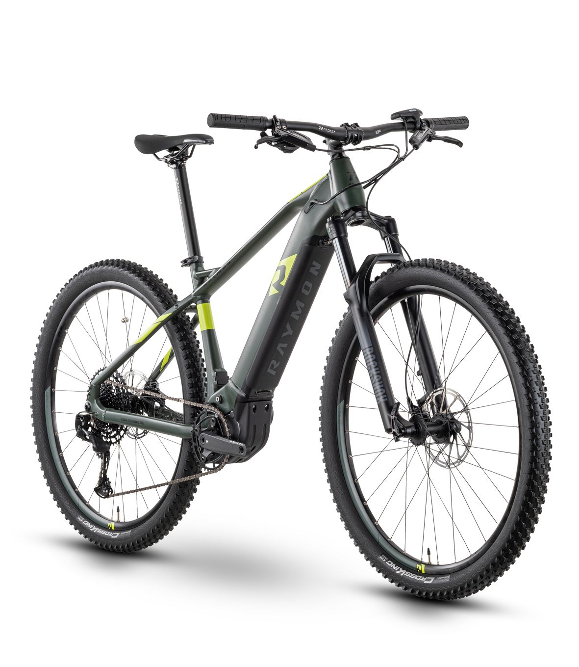 Raymon HardRay E 7.0 deep forest / black / lime 2022 - Unisex-27,5&quot; -  45