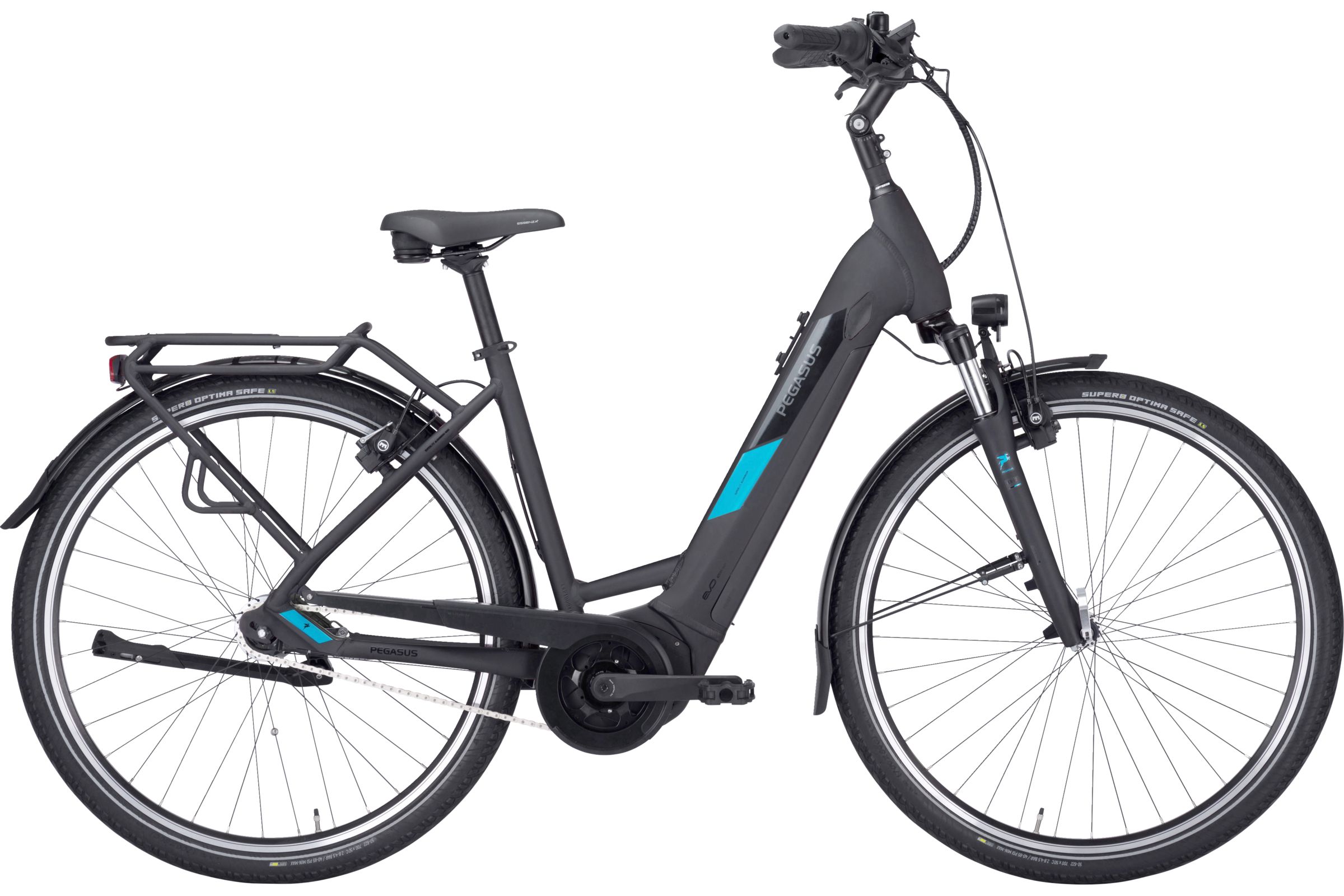 Pegasus Solero EVO 7R Plus black matt 2023 - 28&quot; 400 Wh Wh Wave Rücktritt -  M