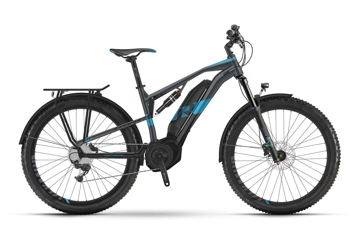 Raymon CrossRay E FS 6.0 Darkgrey / Black / Spaceblue Matt  2021 - 500Wh 27,5&quot; -  