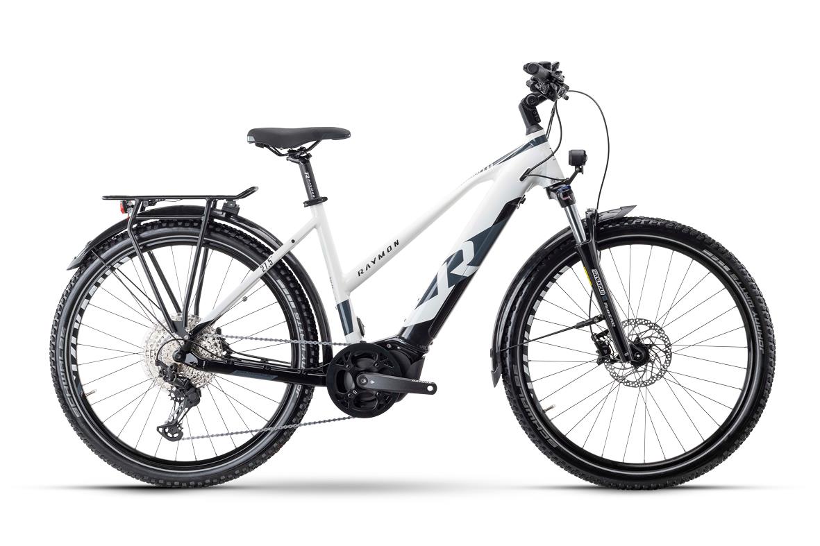 Raymon CrossRay E 8.0 White / Black / Darkgrey  2021 - 630Wh 27,5&quot; Lady -  