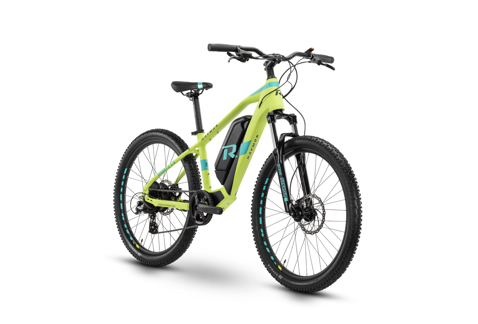Raymon SixRay E 1.0 Lime / Cyan  2021 - 300Wh 26&quot; -  