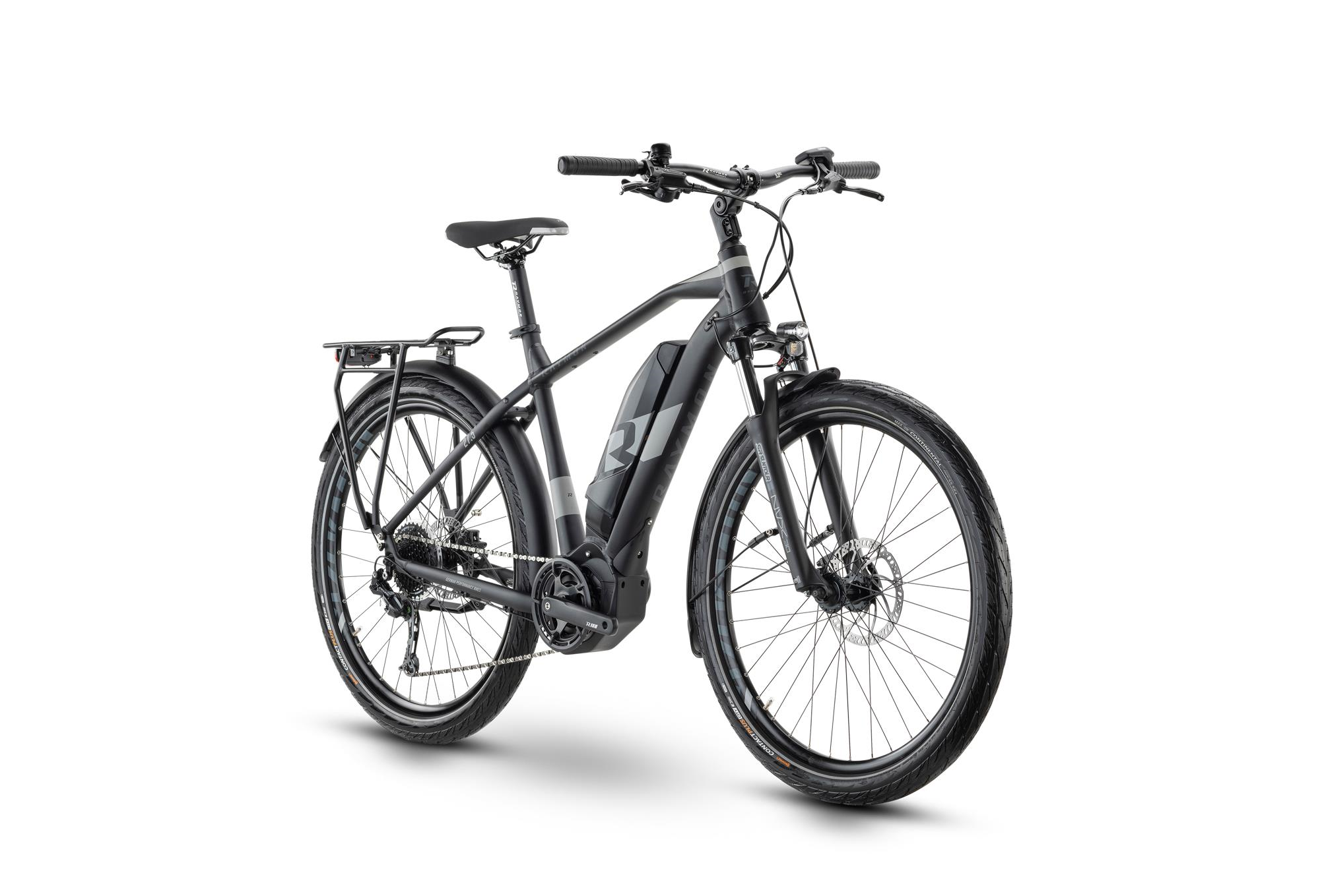 Raymon TourRay E 3.0 Black / Grey Matt  2021 - 500Wh 27,5&quot; Gent -  