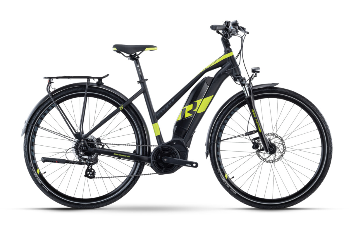 Raymon TourRay E 1.0 black / green 2022 - Damen-28&quot; -  