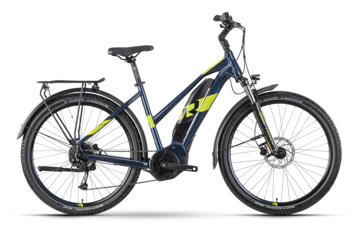 Raymon CrossRay E 3.0 dark blue / lime 2022 - Damen-27,5&quot; -  