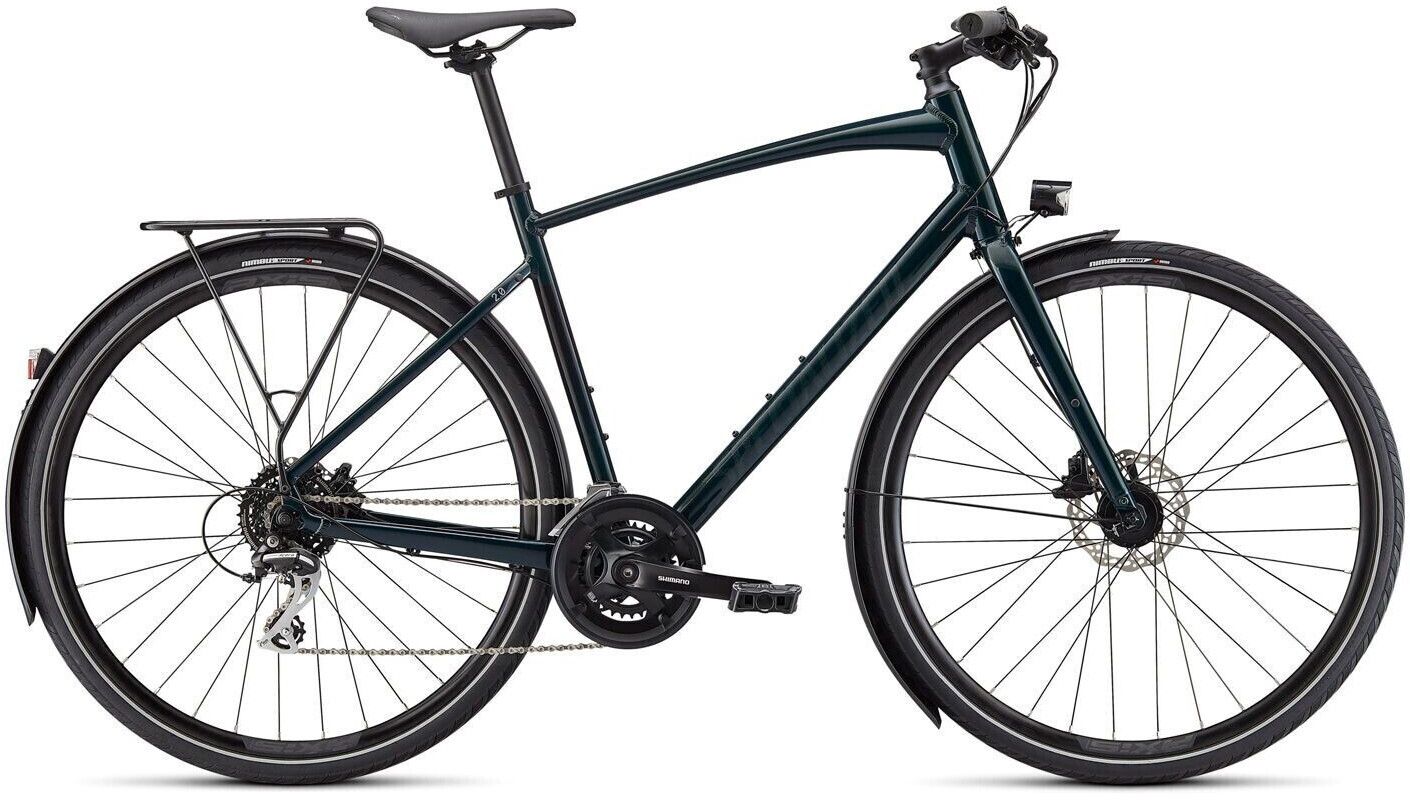 Specialized Sirrus 2.0 EQ Gloss Forest Green Black Reflective 2022 28 Diamant Freilauf SuperBike8