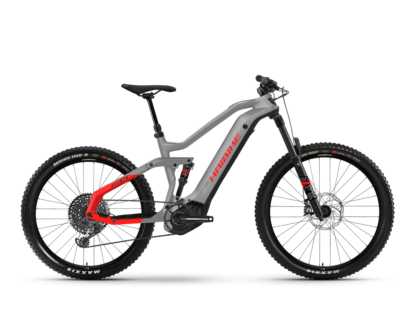 Haibike ALLMTN 6 Urban Grey / Black / Red Matte  2021 - 600Wh 29&quot;/27.5&quot; -  47