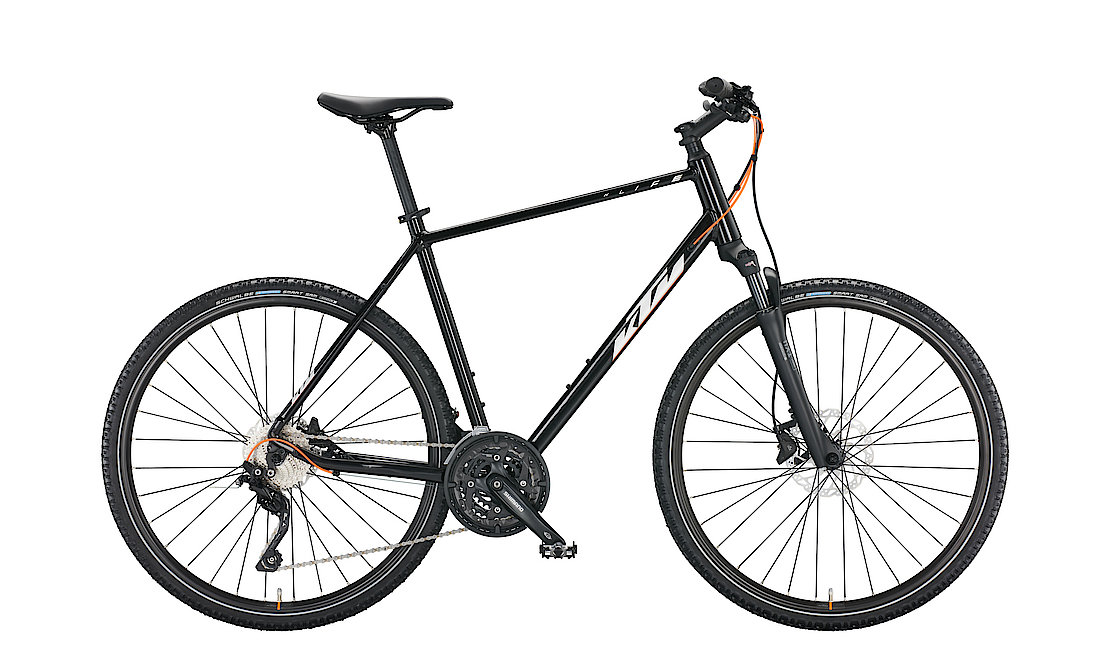 KTM X-LIFE ACTION flaming black (silver+orange matt) 2023 - 28&quot; Diamant -  