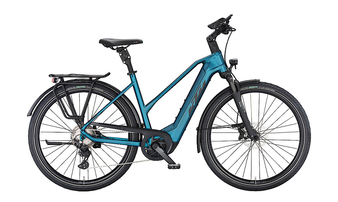 KTM MACINA STYLE 730 vital blue matt (black+silver) 2023 - 28&quot; 750 Wh Trapez -  