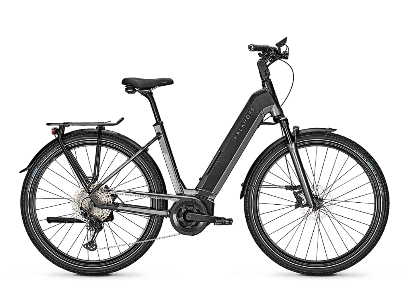 Kalkhoff ENDEAVOUR 5.B EXCITE+ deepgreen/jetgrey glossy 2021 - 28&quot; 625 Wh Wave -  