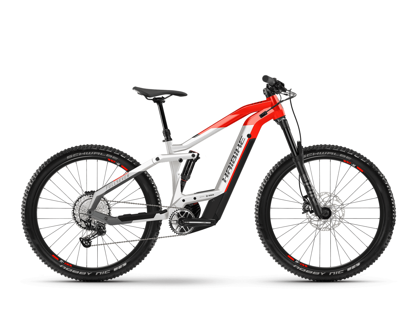 Haibike FULLSEVEN 9 Cool Grey / Red  2021 - 27,5&quot; -  