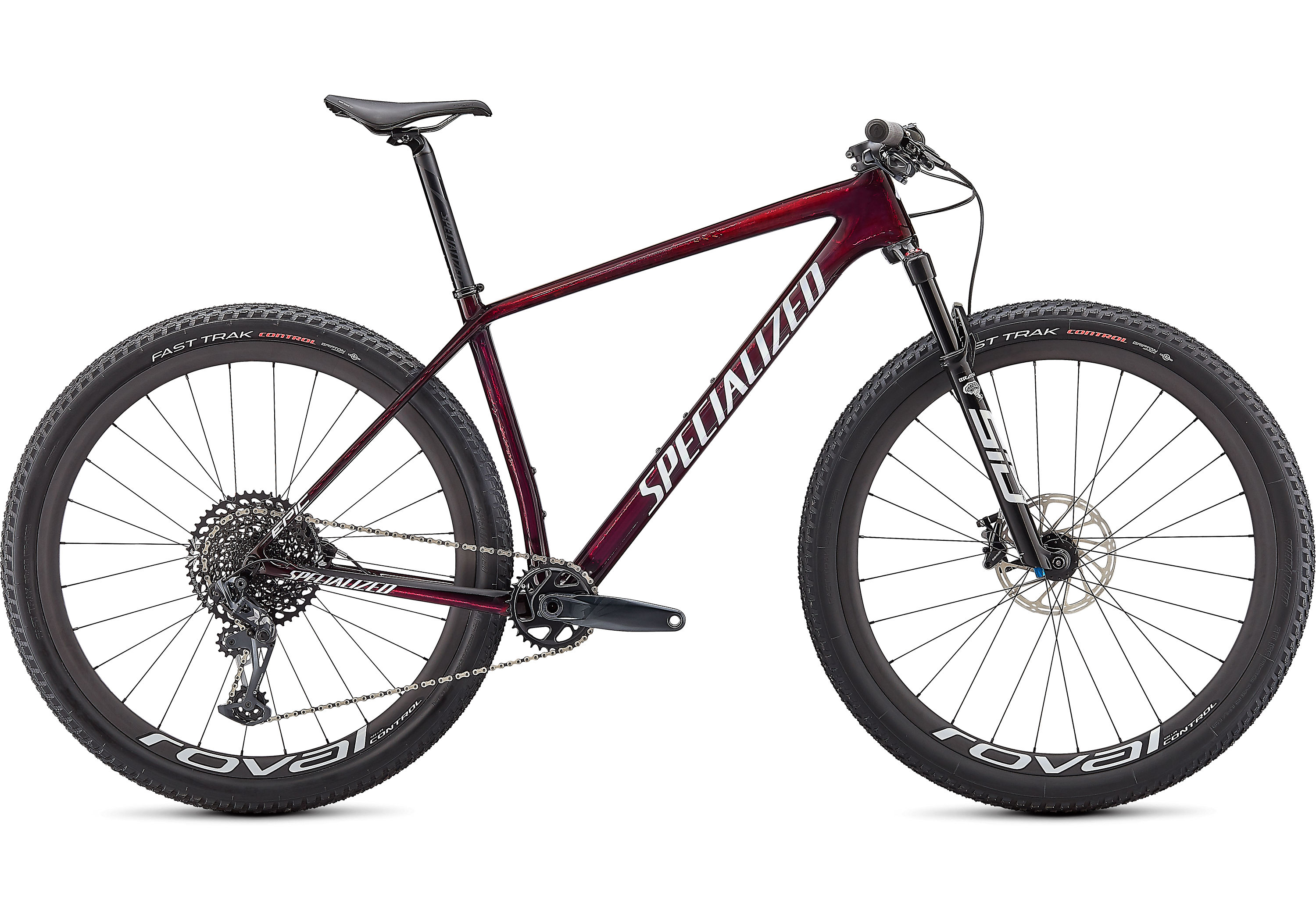Specialized Epic Hardtail Expert GLOSS RED TINT/WHITE GHOST PEARL 2021 - 29&quot; Diamant 100mm Travel -  