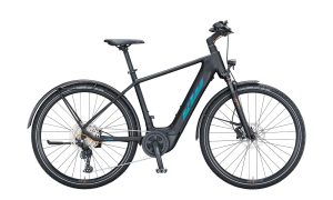 KTM MACINA CROSS LFC Black Matt ( Green Pur.flip Glsy )  2021 - 625Wh 28" H -