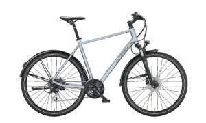 KTM X-LIFE TRACK STREET azzurro silver (dark grey+grey) 2022 - 28" Diamant -