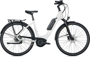 Falter E 9.0 RT 500 white/grey, glossy 2022 - 28" 500 Wh Wave Rücktrittbremse -