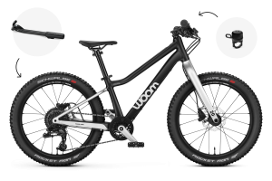 woom OFF 4 + Bundle (Bing, Leggie) - Kinder Mountainbike - 20 Zoll - 6-8 Jahre -