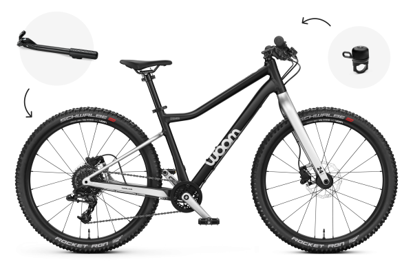 woom OFF 5 + Bundle (Bing, Leggie) - Kinder Mountainbike - 24 Zoll - 7-11 Jahre -