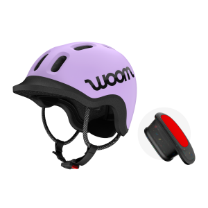 woom woom READY Kinderhelm mit Licht - Fahrradhelm - XS - lilac