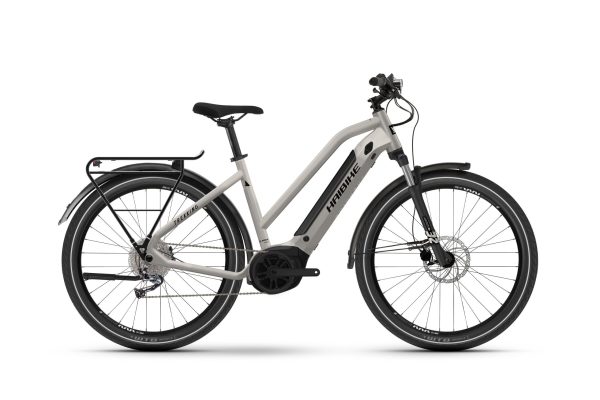 Haibike Trekking 3 warm grey/black - gloss 2023 - 27,5" 500 Wh Trapez -