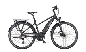 KTM MACINA FUN A510 black matt (grey+orange) 2023 - 28" 500 Wh Trapez -