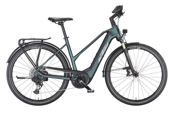 KTM MACINA SPORT 710 green purple flip matt (silver+blue) 2023 - 28" 750 Wh Trapez -