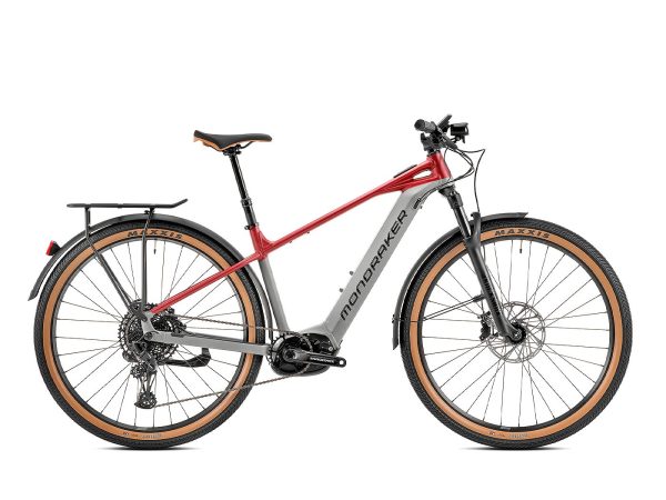 Mondraker Prime R X Nimbus Grey - Cherry Red 2023 - 29" 750 Wh Diamant Freilauf -