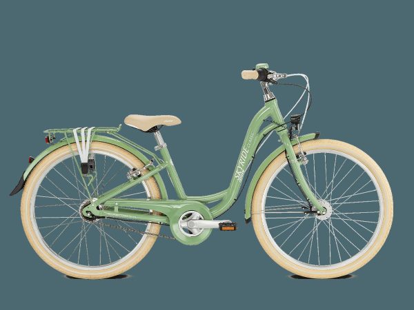 pukyskyride247kinderfahrrad20239eac51bajpg.jpg Puky Skyride 24-7 retro green 2023 - 24" Wave Freilauf -