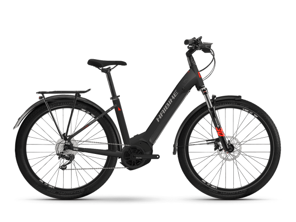 Haibike Trekking 6 matte black / red reflex 2022 - Unisex-27,5" -