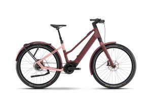 Winora iRide Pure R5f red velvet matt, rose tan matt 2024 - 27,5" 400 Wh Trapez -
