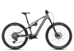 CUBE AMS HYBRID ONE44 C:68X TM 400X - 29" Carbon E-Mountainbike - 2025 - swampgrey / purplereflex