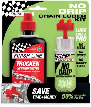 Finish Line NoDrip Chain Luber Combo DryLube - 60/120ml