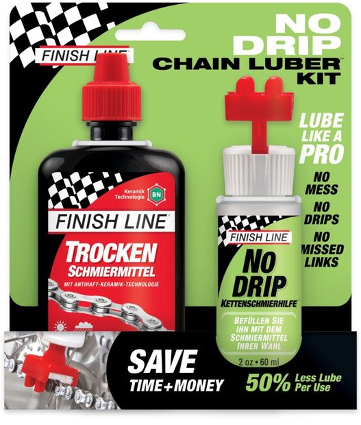 Finish Line NoDrip Chain Luber Combo DryLube - 60/120ml