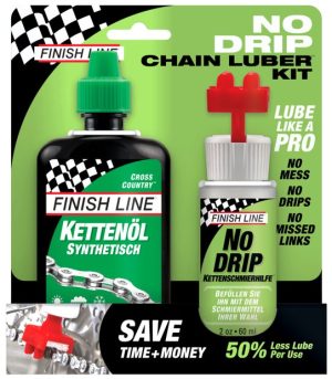 Finish Line NoDrip Chain Luber Combo WetLube - 120ml