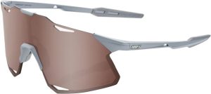 100 Percent Hypercraft Mat Stone Grey / HiPER Crimson Silver Mirror Lens
