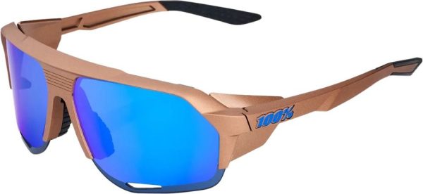 100 Percent Norvik Matte Copper Chromium / Blue Mirror Lens