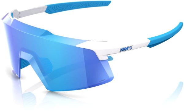 100 Percent Aerocraft Matte White / HiPER Multilayer Mirror Lens