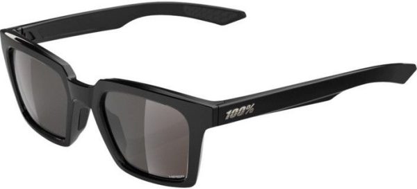 0196261050127 100 Percent Erba Polished Black - HiPER Crimson Silver Lens