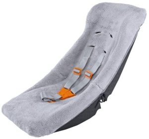 Weber Babyschale für Kinderanhänger mit Teddyfell