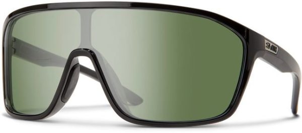 Smith Boomtown Black - ChromaPop Polarized Grey Green