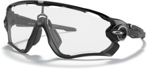 Oakley Jawbreaker Polished Black/Clear To Black Iridium Photochrom