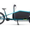 Cube Cargo Hybrid 500 - 500 Wh - 27,5 Zoll - Long John - blue'n'lime