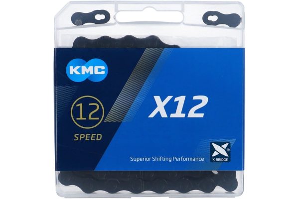 KMC Kette X12 Black Tech 12-fach, 126 Glieder