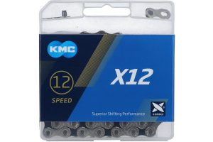 KMC Kette X12 Silber/Schwarz 12-fach, 126 Glieder