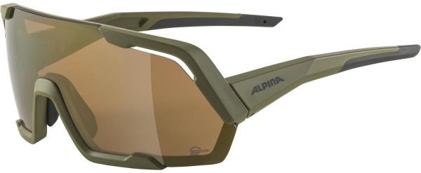 Alpina Rocket Q-Lite olive matt / bronce mirror lens