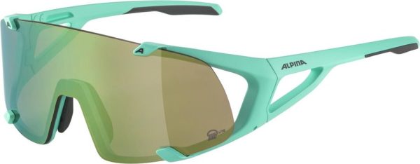 Alpina Hawkeye S Q-Lite turquoise matt / green mirror lens