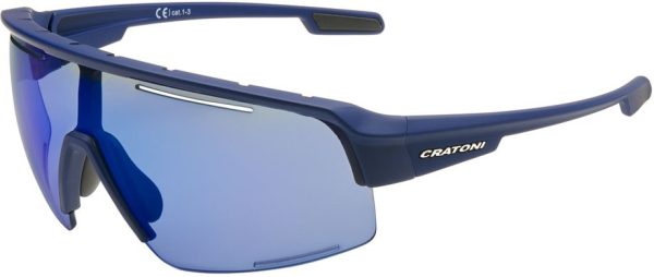 4035849093995 Cratoni C-Matic NXT photochromic blue rubber/clear - blue mirror