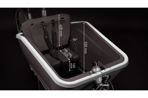 Cube Cargo Hybrid 500 - 500 Wh - 27,5 Zoll - Long John - flashwhite´n´black